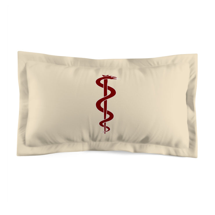 Rod of Asclepius Microfiber Pillow Sham